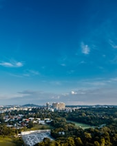 Aerial view of a premium investment property surrounded by cityscape.