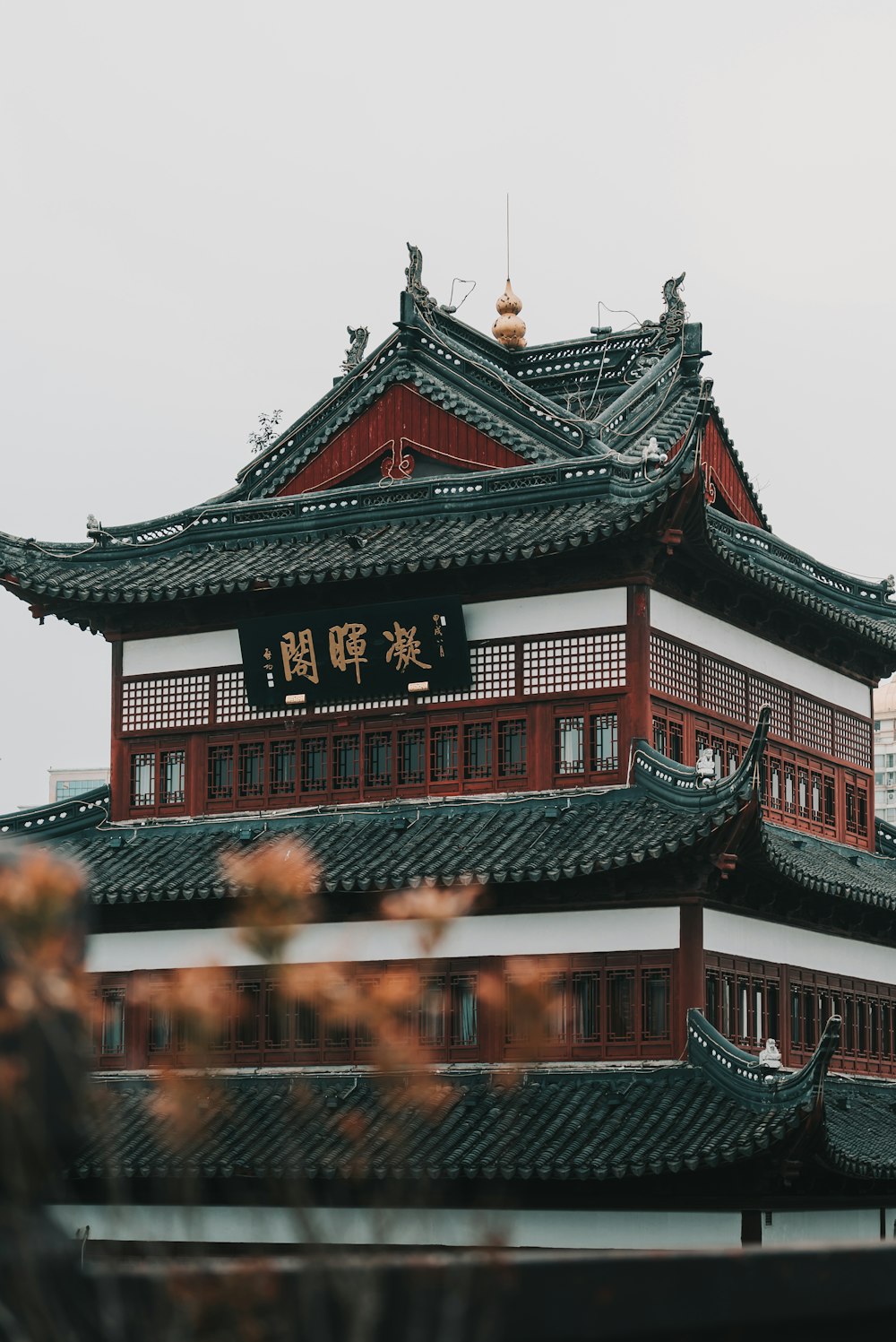 photography of black and white temple