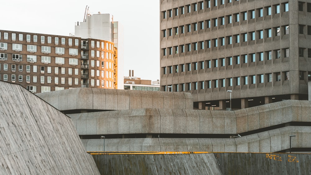 landscape photo of brown concrete buildings