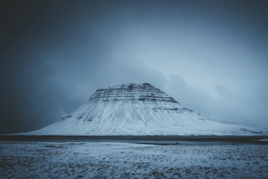 white mountain in Kirkjufell Mountain Iceland