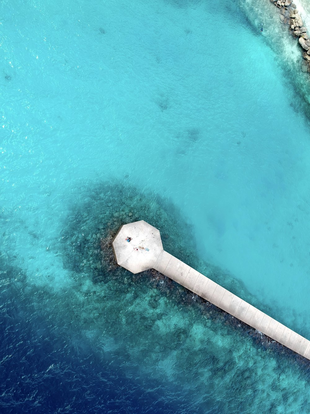 bird's eye view of sea dock