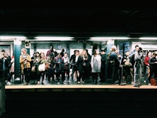 group of people at subway