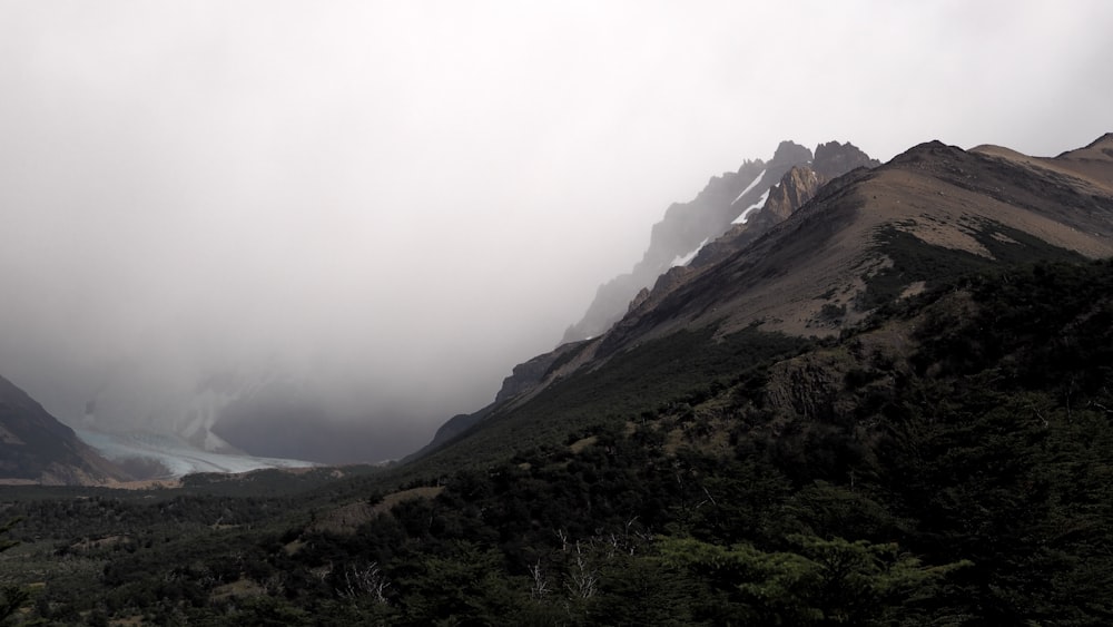 brown mountain photo at daytime