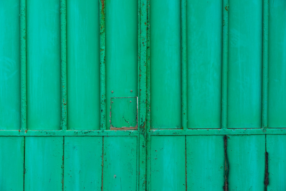 green steel gate