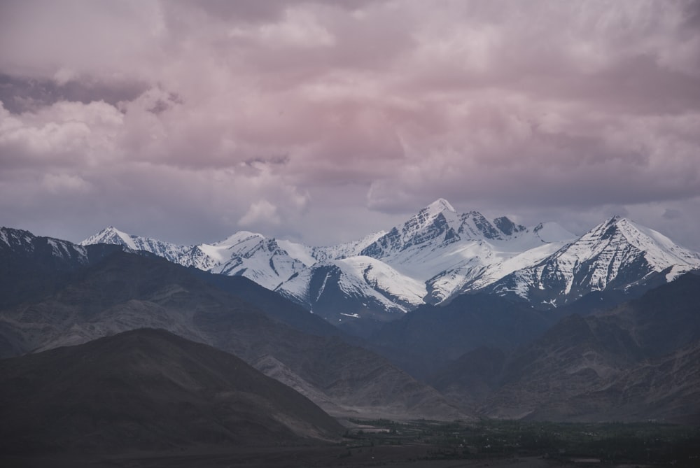 high-angle photography of mountains