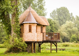 brown wooden house in shallow focus