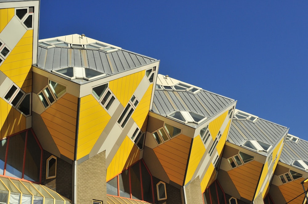 white and yellow concrete building