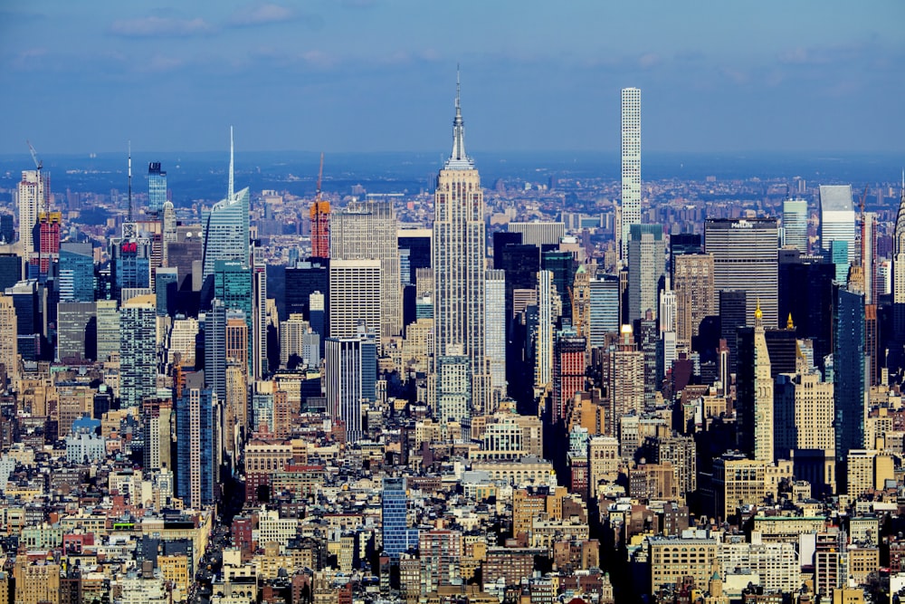 aerial photography of concrete buildings on city during daytime