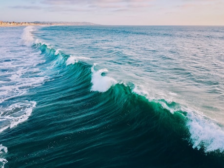 landscape photo of wave during daytime