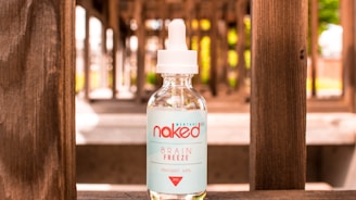 Naked vape juice bottle