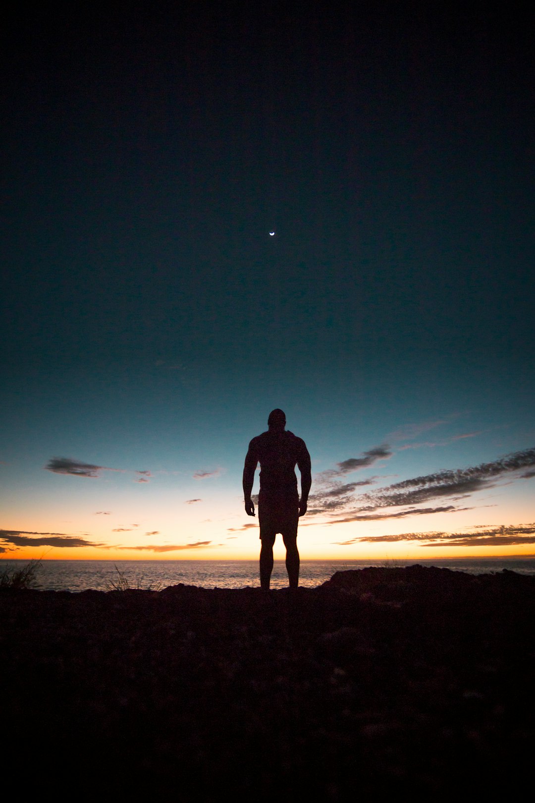 man standing on land