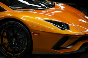 orange sports car