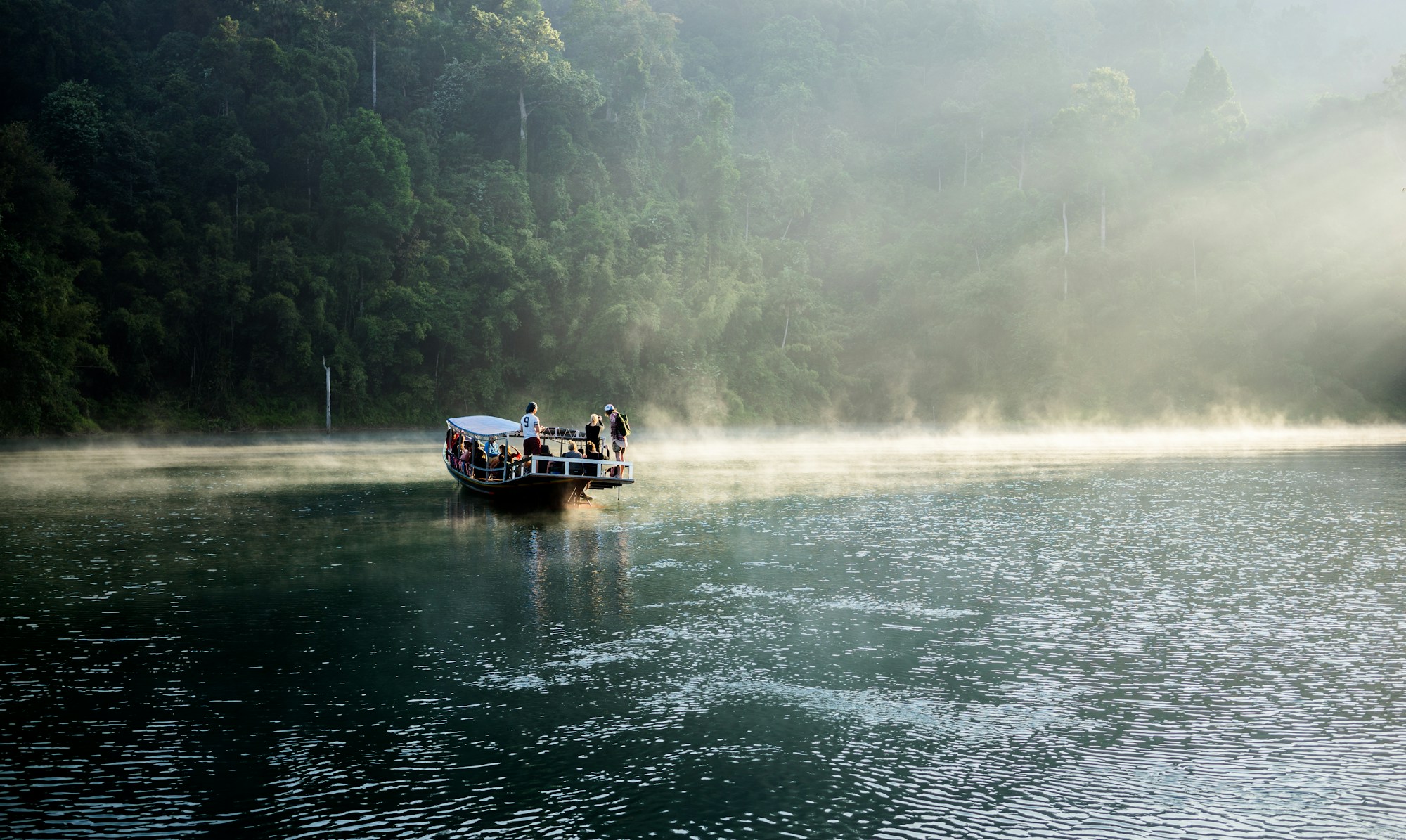 Khao Sok National Park limestone cliffs jungle lake Thailand nature