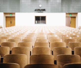 empty chairs in theater