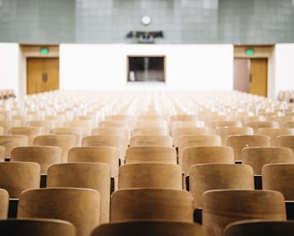 empty chairs in theater