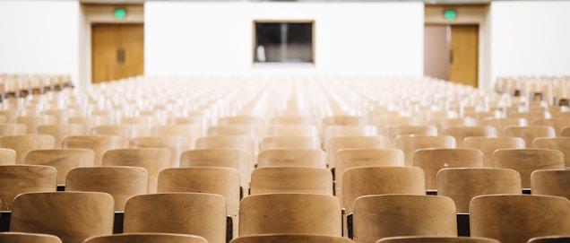 empty chairs in theater