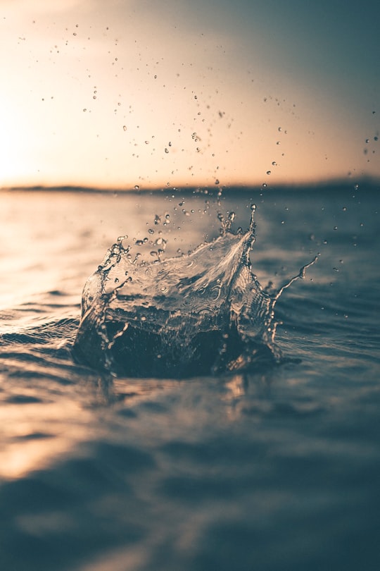 selective focus photography of water splash in Marco Island United States