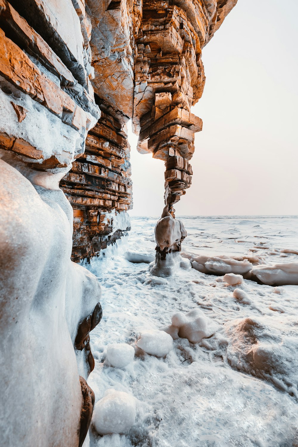 water bubble on pointed rock