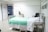 gray gatch bed in hospital