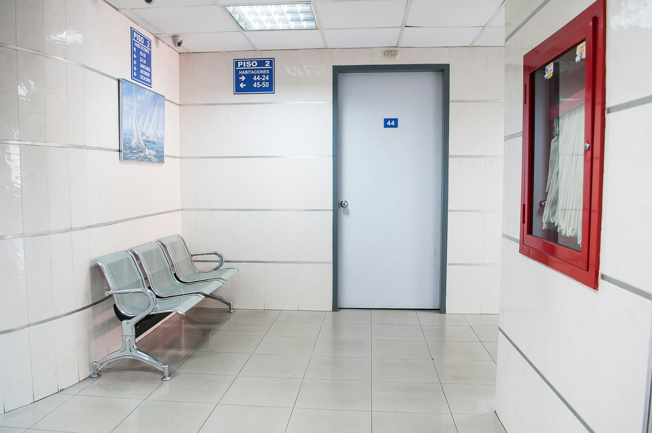Modern medical practice waiting room