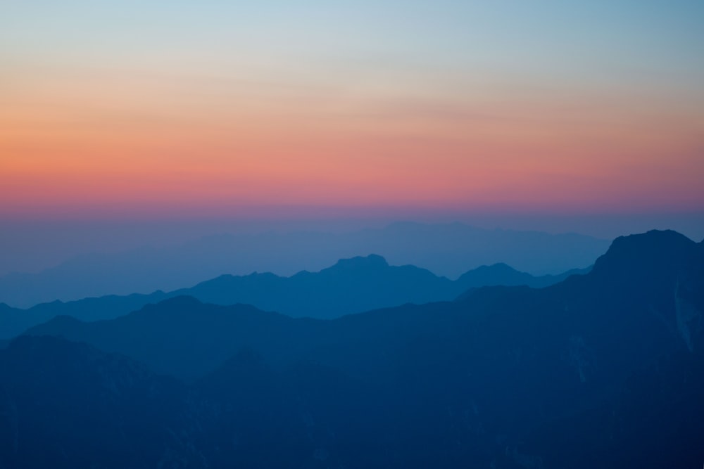 mountain during golden hour