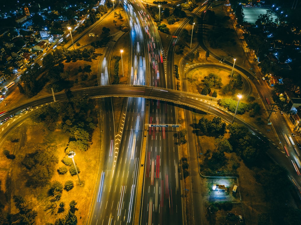 time-lapse photography of vehicle on road