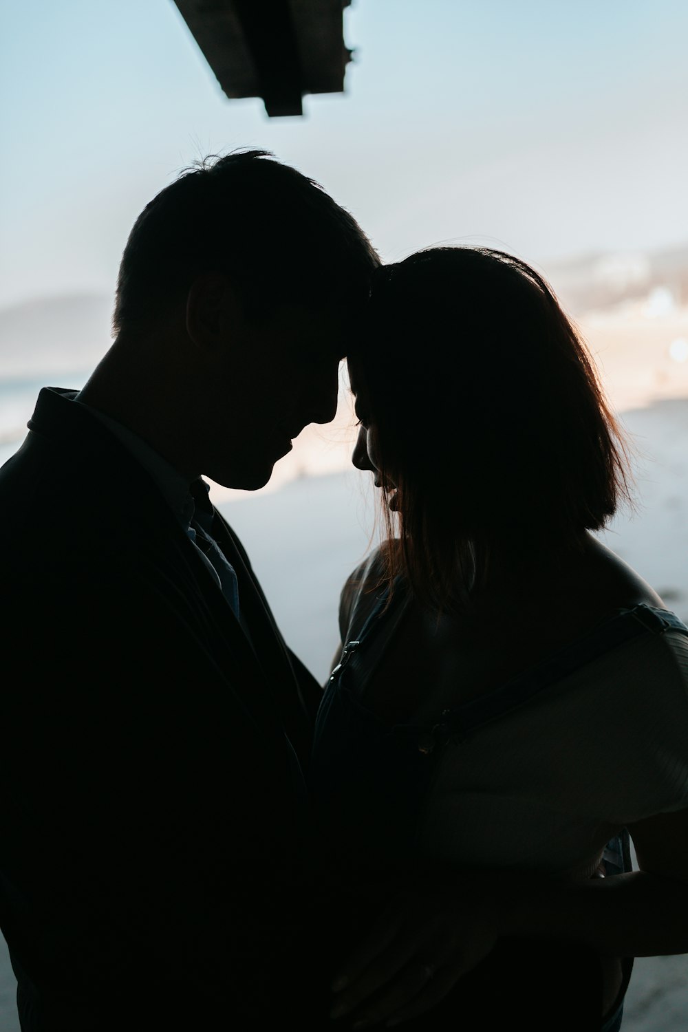 silhouette of a man and woman