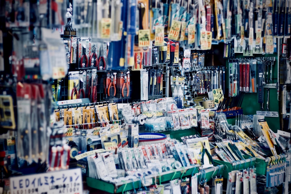 Produit varié à l’intérieur du magasin