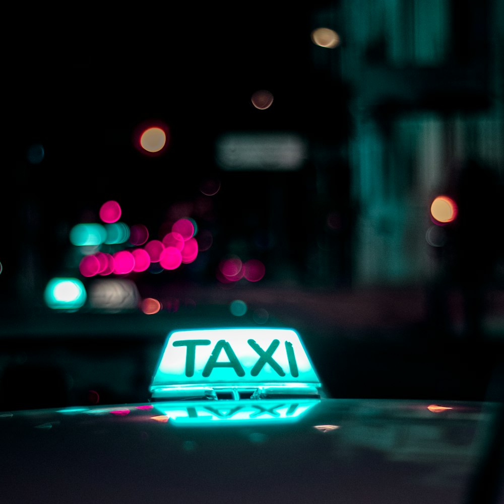 éclairage blanc Signalisation de taxi