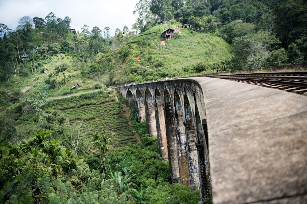 gray concrete bridge