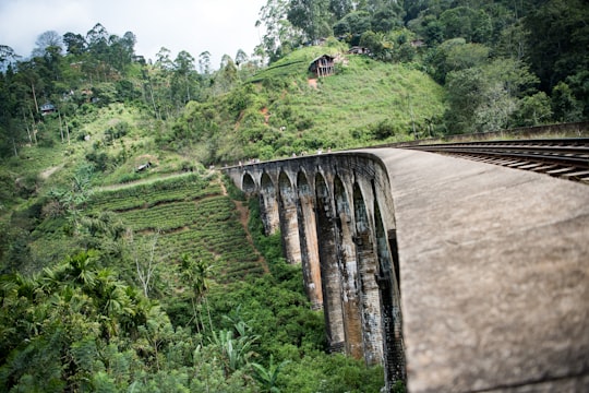 gray concrete bridge in Ravana's Cave Sri Lanka