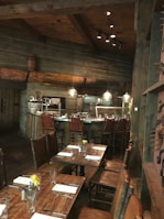 A rustic dining setup showcasing local ingredients.