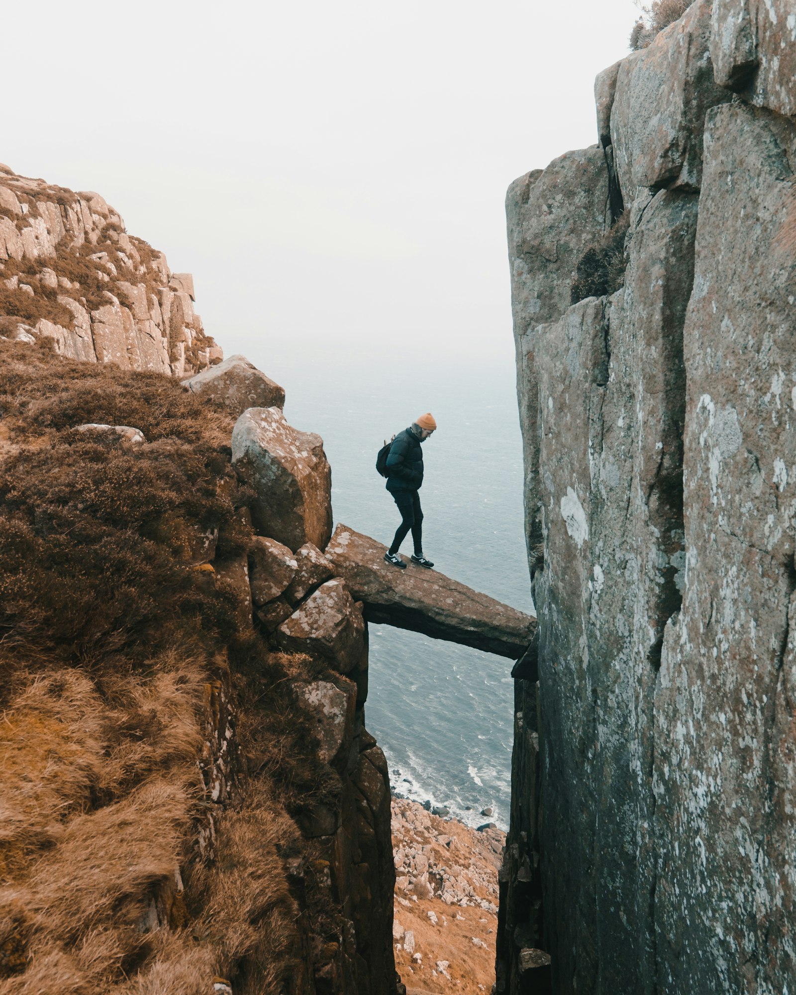 Sony a6300 + Sony Vario-Tessar T* FE 16-35mm F4 ZA OSS sample photo. Man standing on rock photography