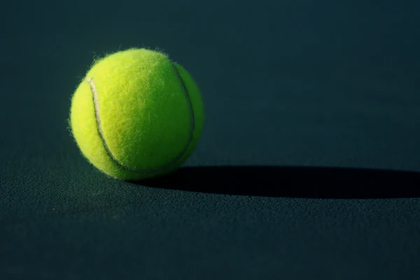 Tennis ball close up