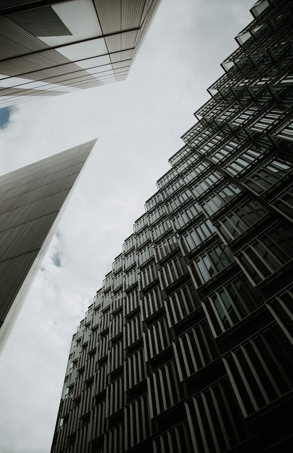 low angle photography of high rise building