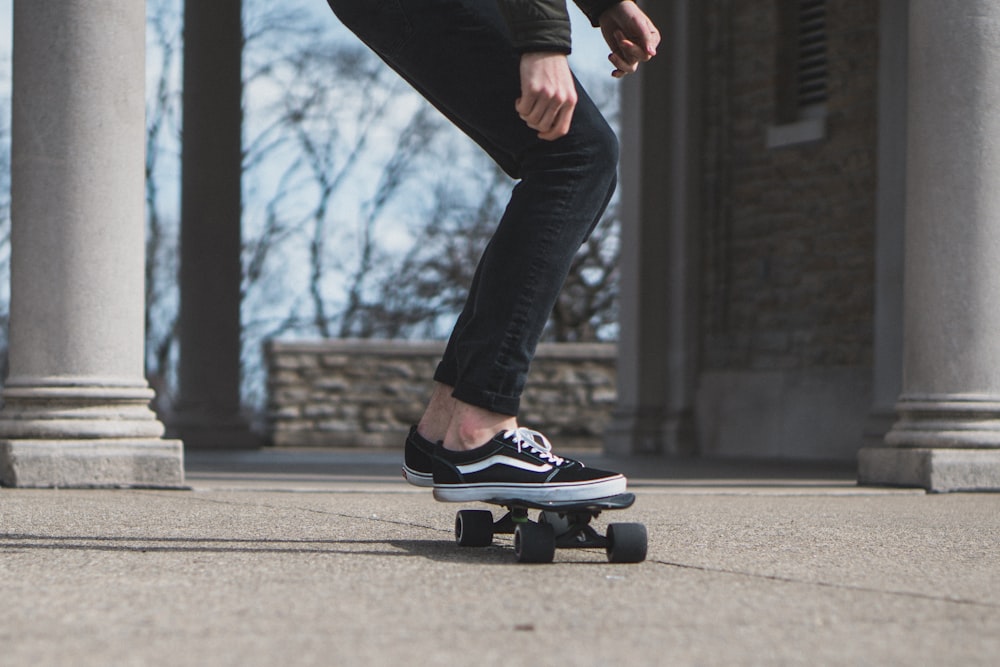 man skate boarding