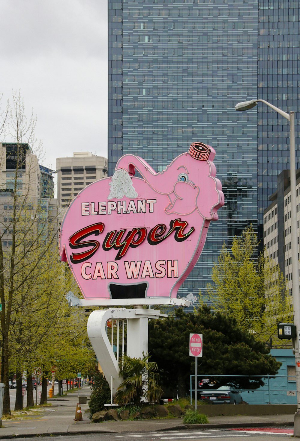 Elephant Super Car Wash signage