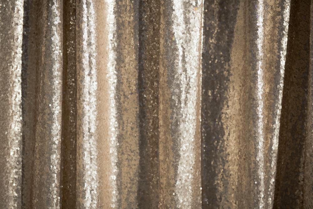 gold sequin textile