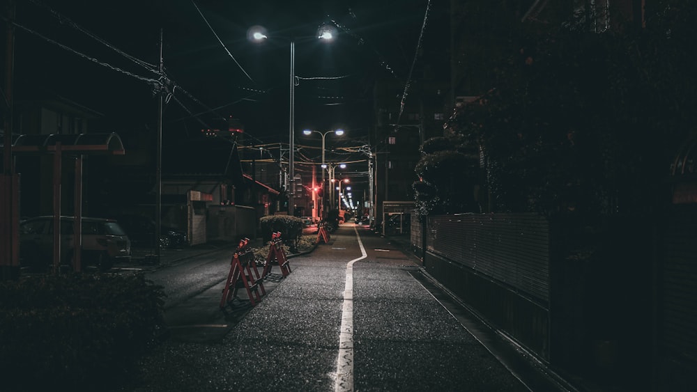 turned-on post beside road