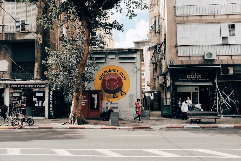 person walking in the street during daytime