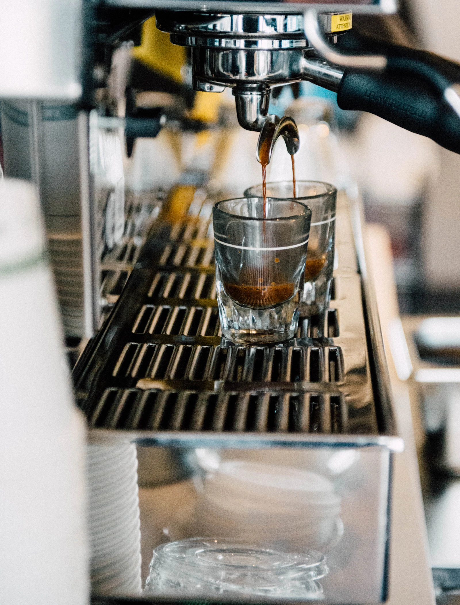 Hill-grown coffee being poured