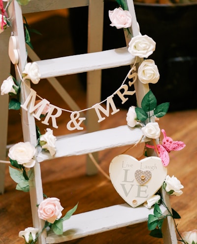 Mr. & Mrs. ladder decor