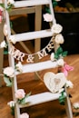 Mr. & Mrs. ladder decor