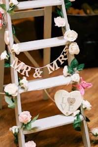 Mr. & Mrs. ladder decor