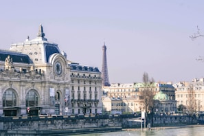 View from the suite window showing the Seine and historic buildings.