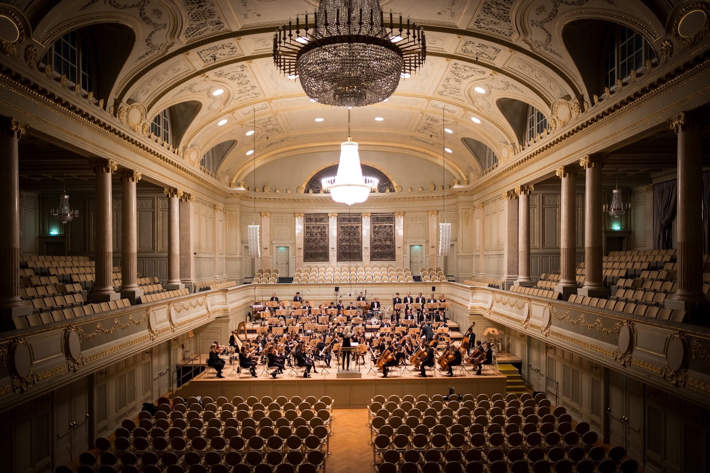 Panoramaansicht des Aufnahmeraums