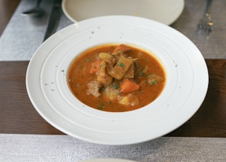 beef stew served on dish