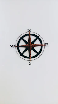north, east, west, and south wall decor