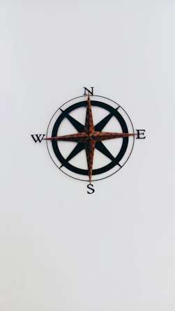 north, east, west, and south wall decor