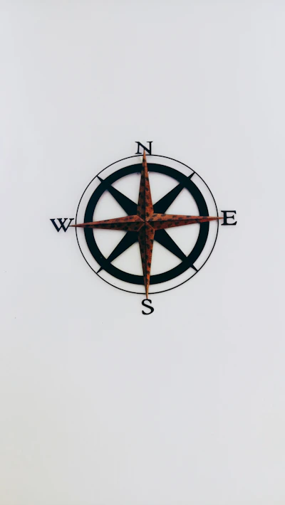 north, east, west, and south wall decor